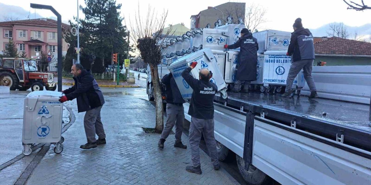 İnönü İlçesi’ne 94 Adet Yeni Çöp Konteyneri Temin Edildi