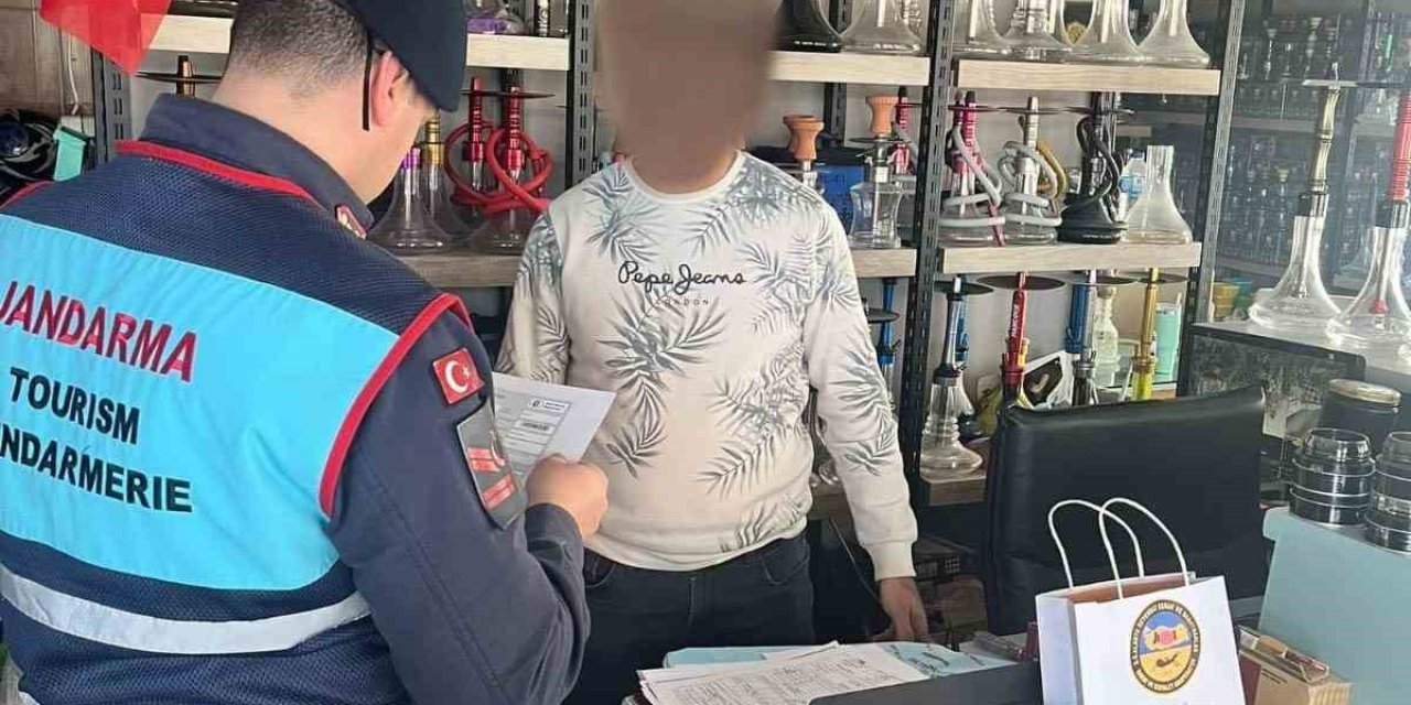 Jandarmadan "nargilelik Tütün Mamulü Sunum Uygunluk Belgesi" Denetimi
