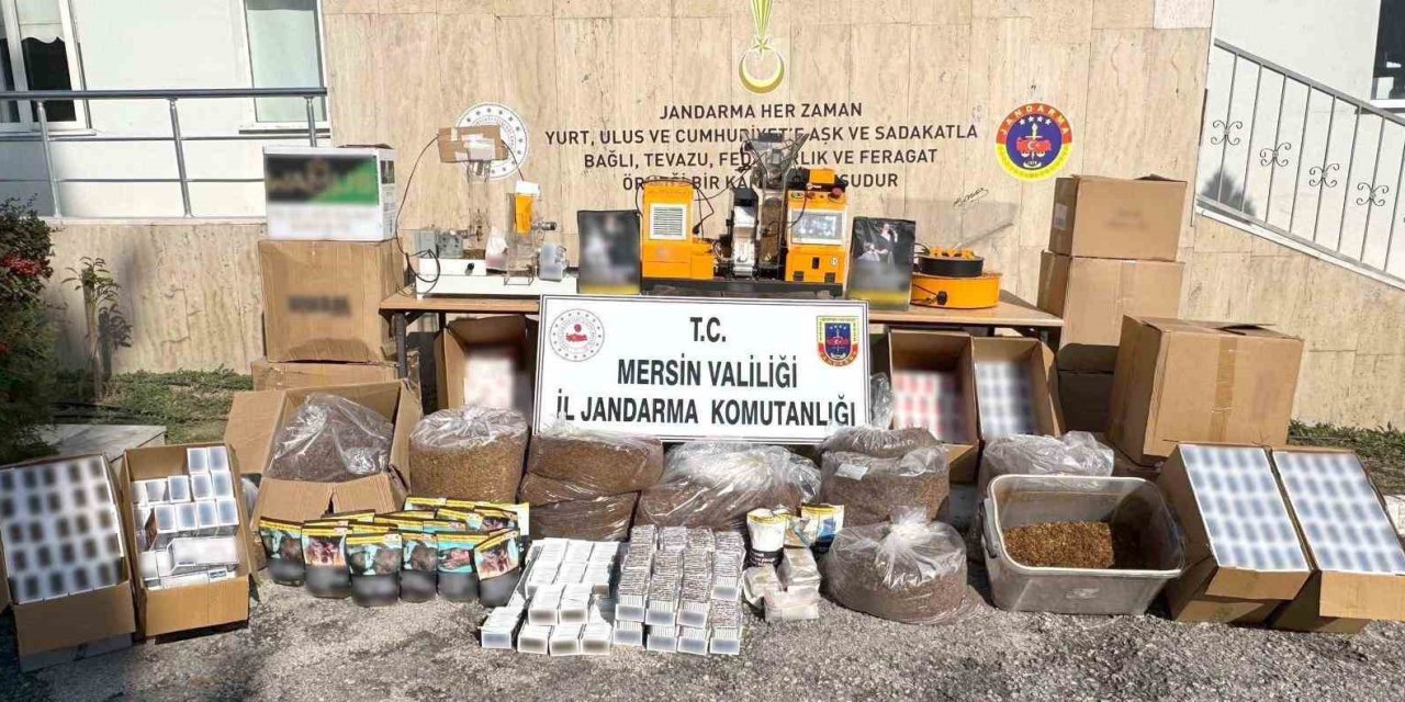 Mersin’de 73 Bin 500 Adet Kaçak Makaron Ele Geçirildi