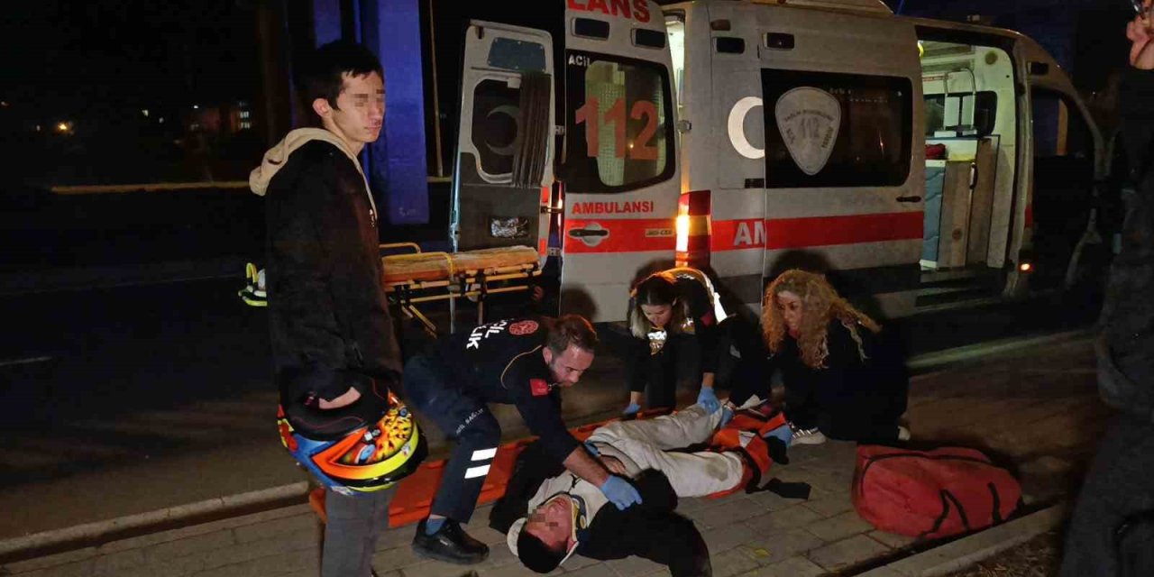 Kullandığı Motosikletle Sürüklenip Ölümden Döndü, Acıyla Feryat Etti