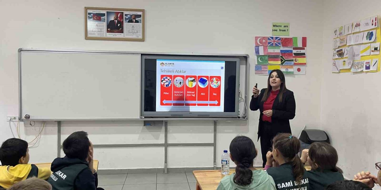 Alanya’da Öğrencilere İklim Değişikliği Ve Sıfır Atık Eğitimi Verildi