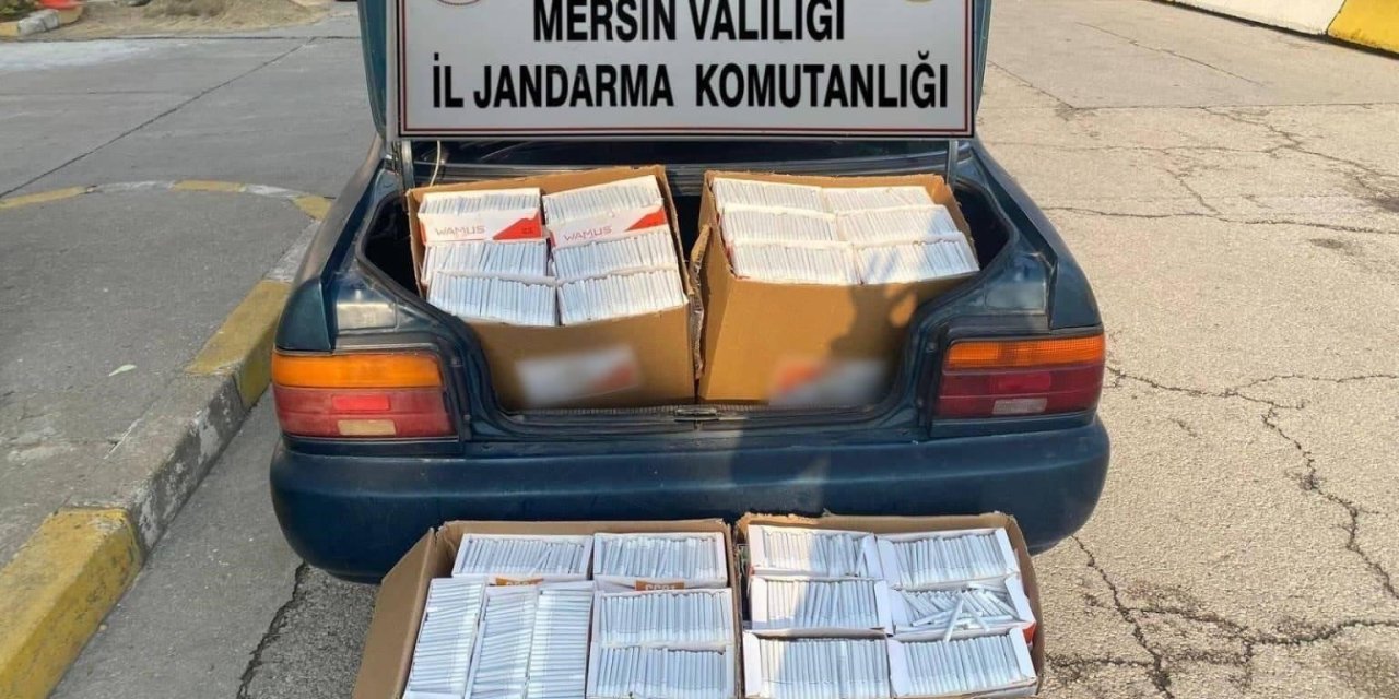 Mersin’de Kaçak Makaron Operasyonu: 4 Gözaltı