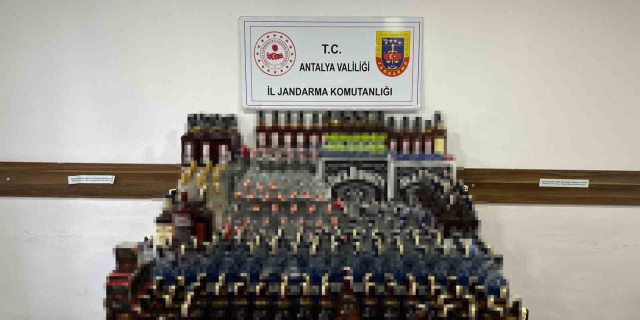 Alanya’da Kaçak Alkol Operasyonu