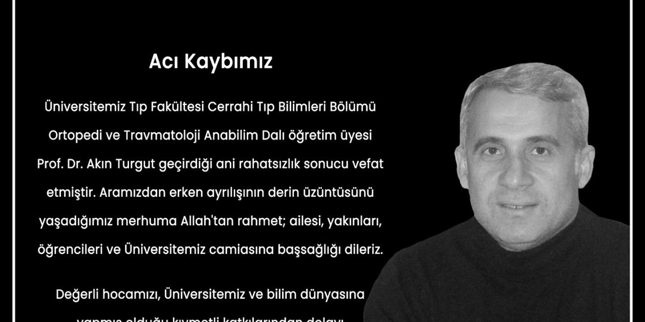 Esogü Tıp Fakültesi Hastanesi’nden Taziye Mesajı