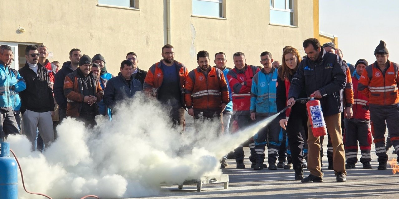 Kocasinan’da Gerçeğini Aratmayan Yangın Tatbikatı