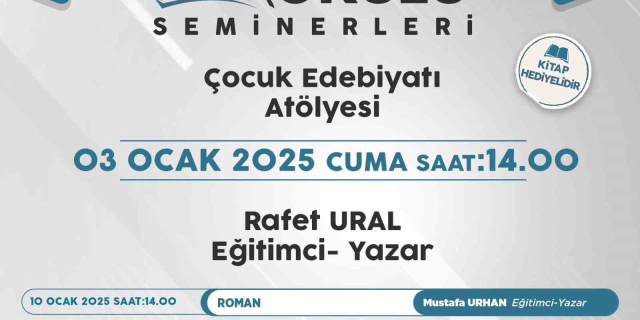 Talas’ın Yazar Okulu Seminerlerinde Bu Hafta Rafet Ural Konuk Olacak