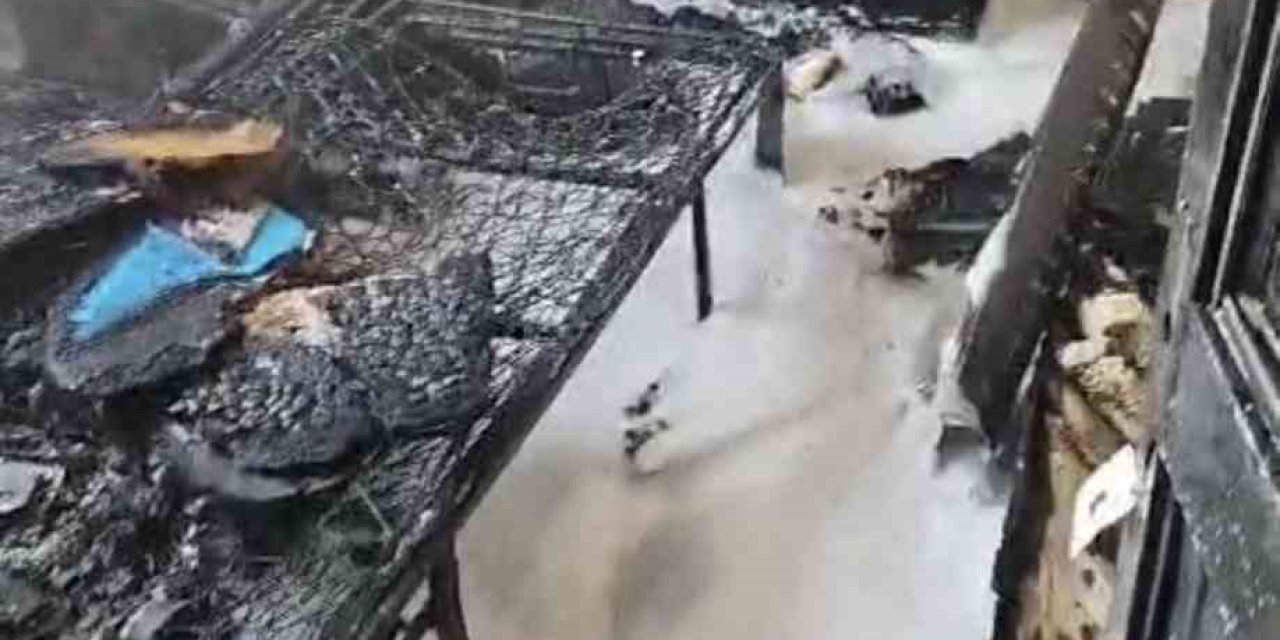 Mersin’de Ev Yangını