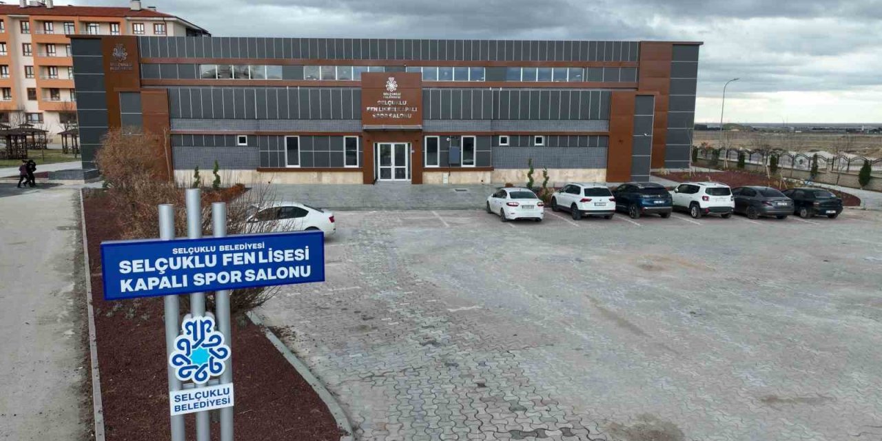 Selçuklu Belediyesi Selçuklu Fen Lisesi Kapalı Spor Salonu Tamamlandı