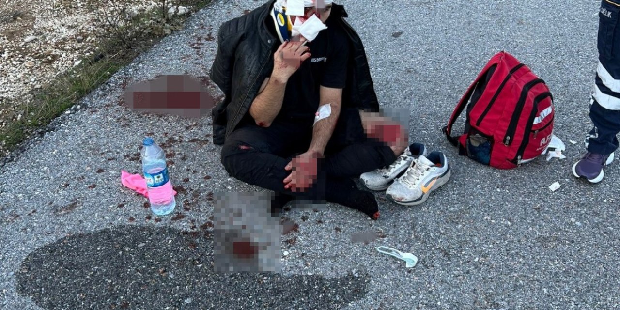 Uçak Pistinde Motosikletle Hız Kaza Yaptırdı: 2 Yaralı