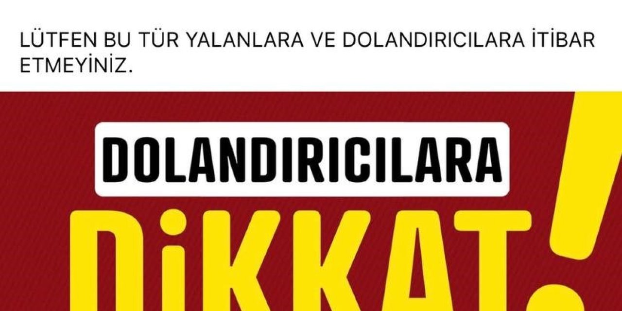 Başkan Palancıoğlu’ndan ‘dolandırıcı’ Uyarısı
