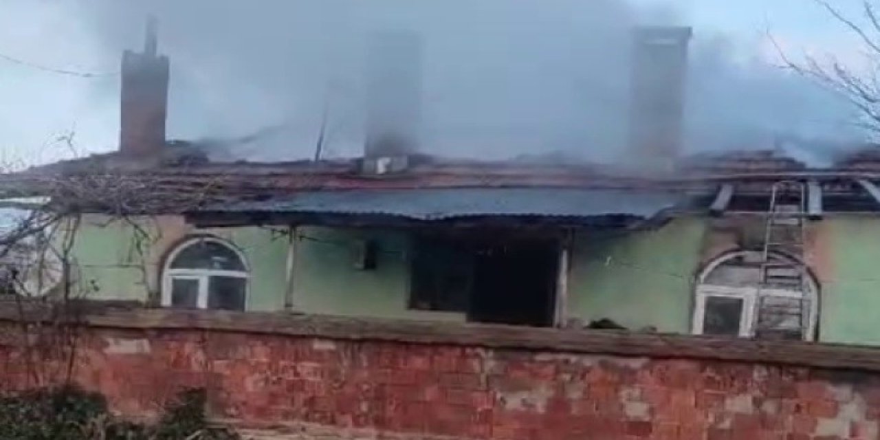 Beyşehir’de Korkutan Ev Yangını