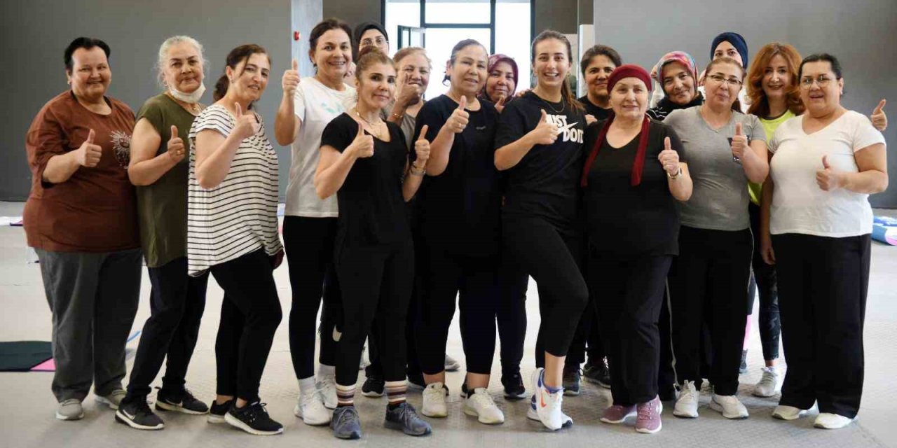 Kepezlilerden Aerobik Ve Pilates Kurslarına Büyük İlgi