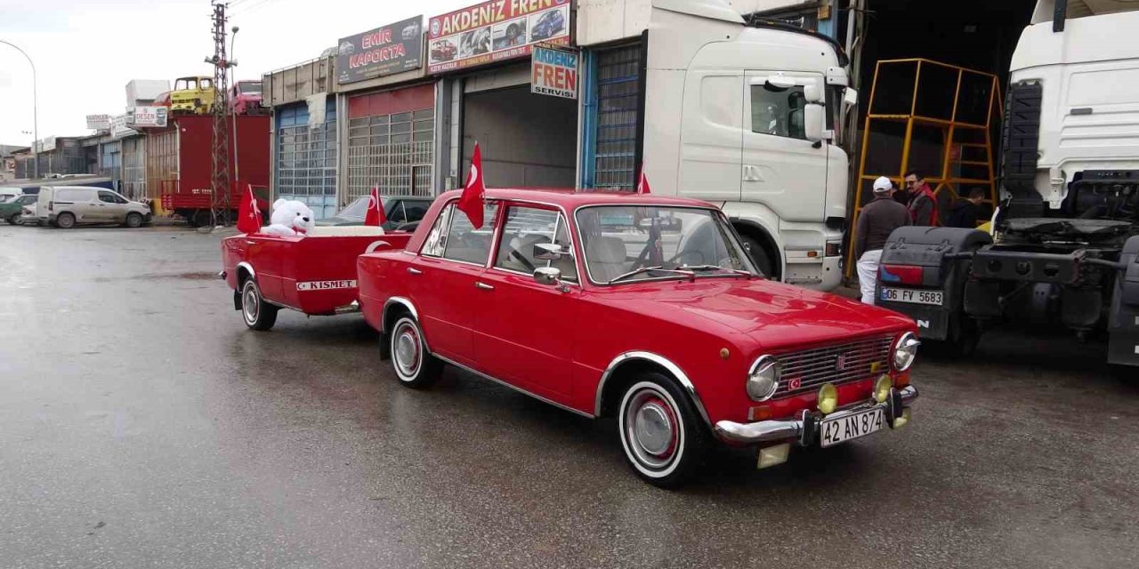 Çok Sevdiği Murat 124’üne Ortadan Kestiği Başka Murat 124’ten Römork Yaptı