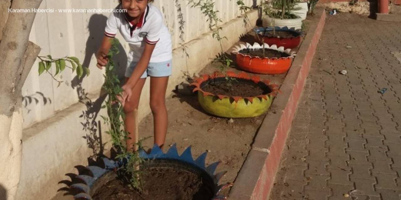 Kıbrıs İlkokulu Çiçeklerle Renklendi