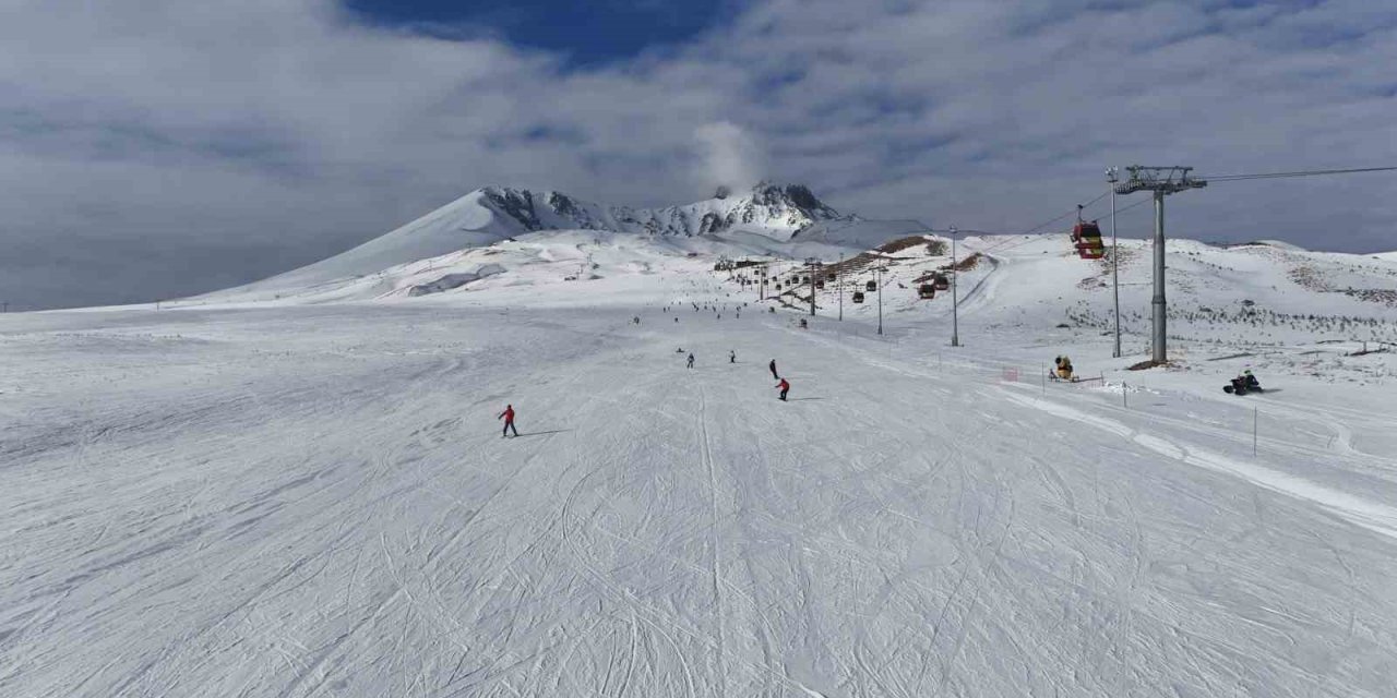 Erciyes Hafta Sonu Yine İlgi Odağı Oldu