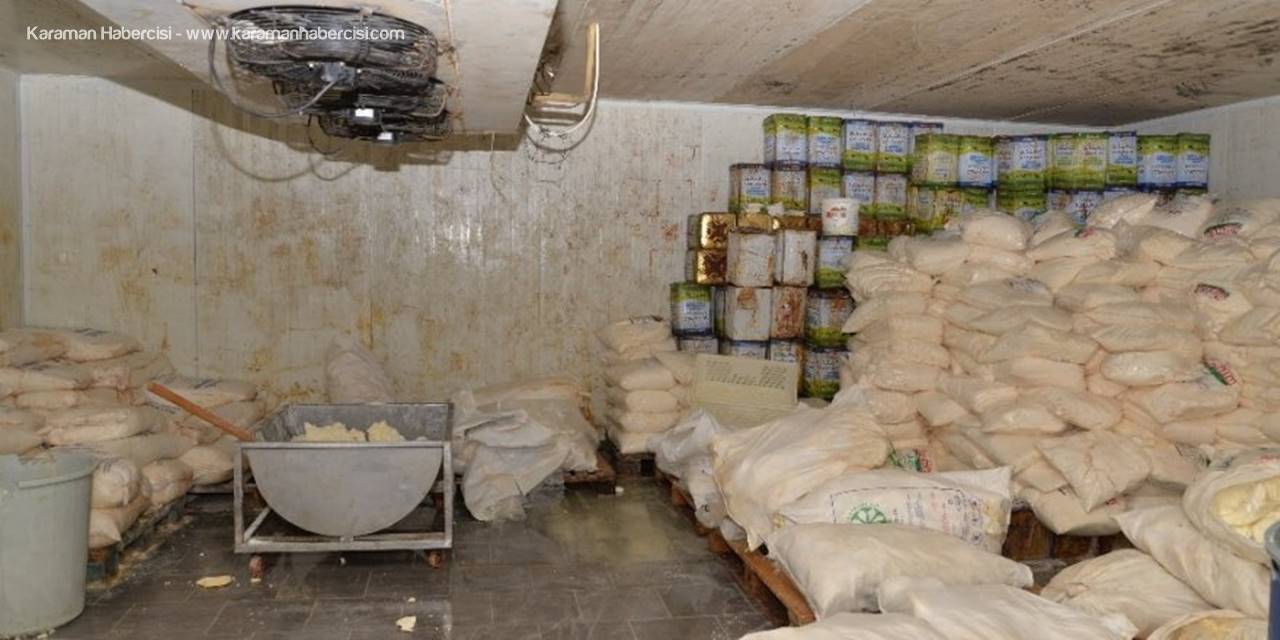 Piyasa Değeri 300 Bin Tl Olan 20 Ton Sağlıksız Peynir Ele Geçirildi