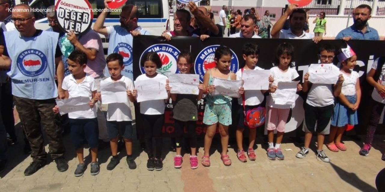 Mersin’de Velinin Okul Saldırısı Protesto Edildi, Öğrenciler Destek Verdi