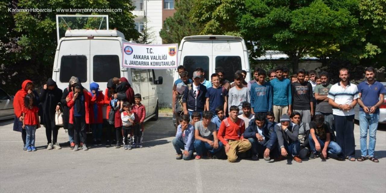 Yurda Kaçak Yollarla Giren 50 Yabancı Uyruklu Yakalandı