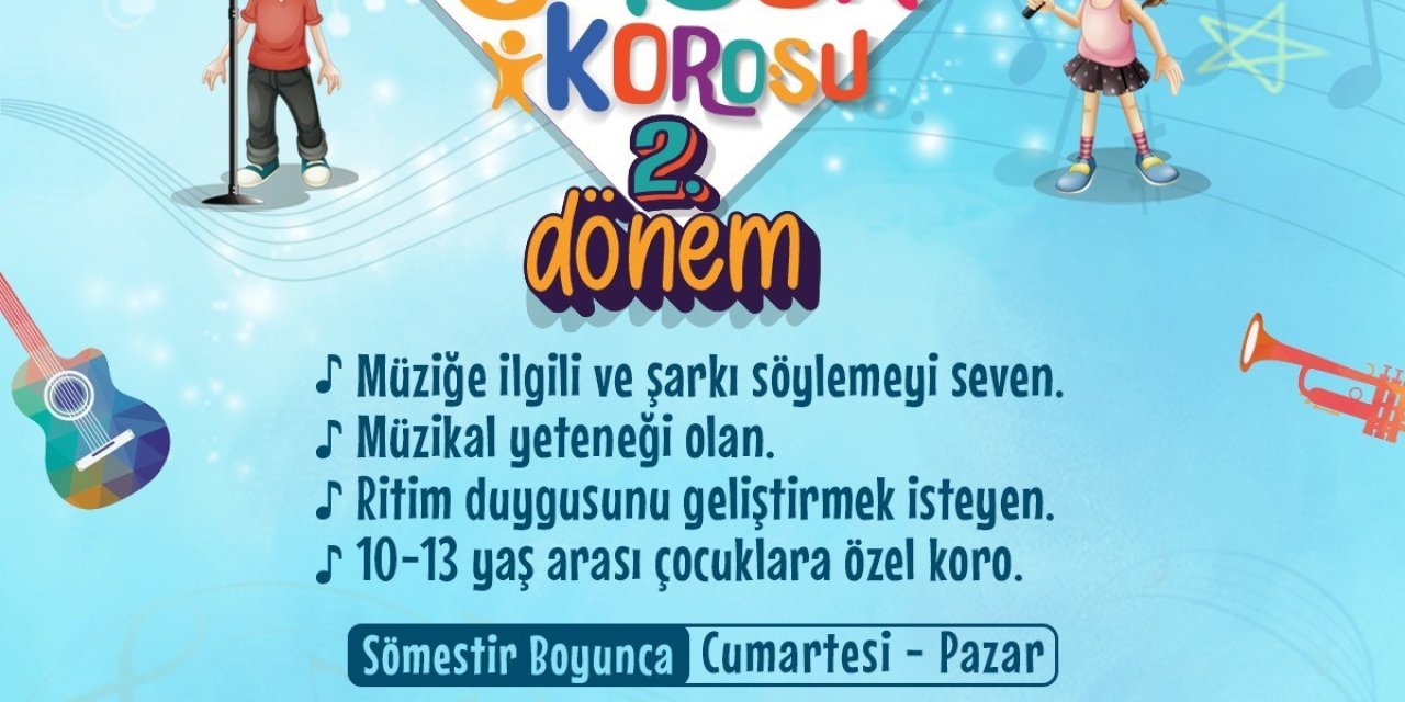 Melikgazi’de 2. Dönem Çocuk Korosu Kayıtları Başladı