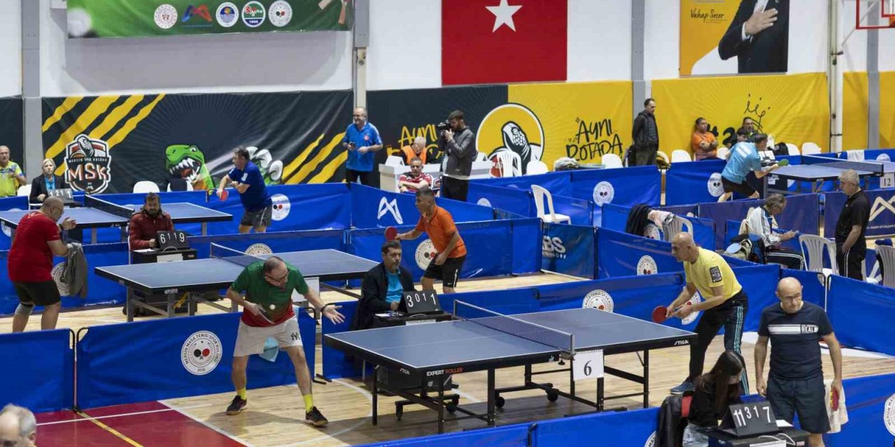 Mersin 4. Veteranlar Masa Tenisi Turnuvası’nda 196 Sporcu Yarıştı