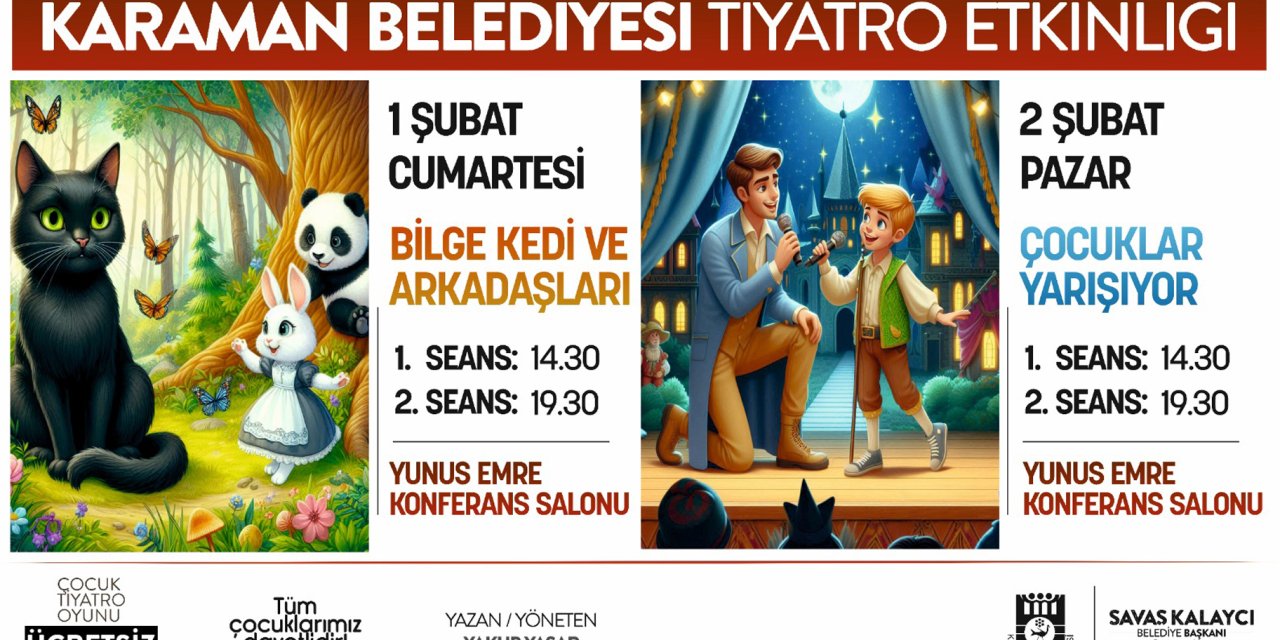Karaman Belediyesinden Öğrencilere Tiyatro Armağanı