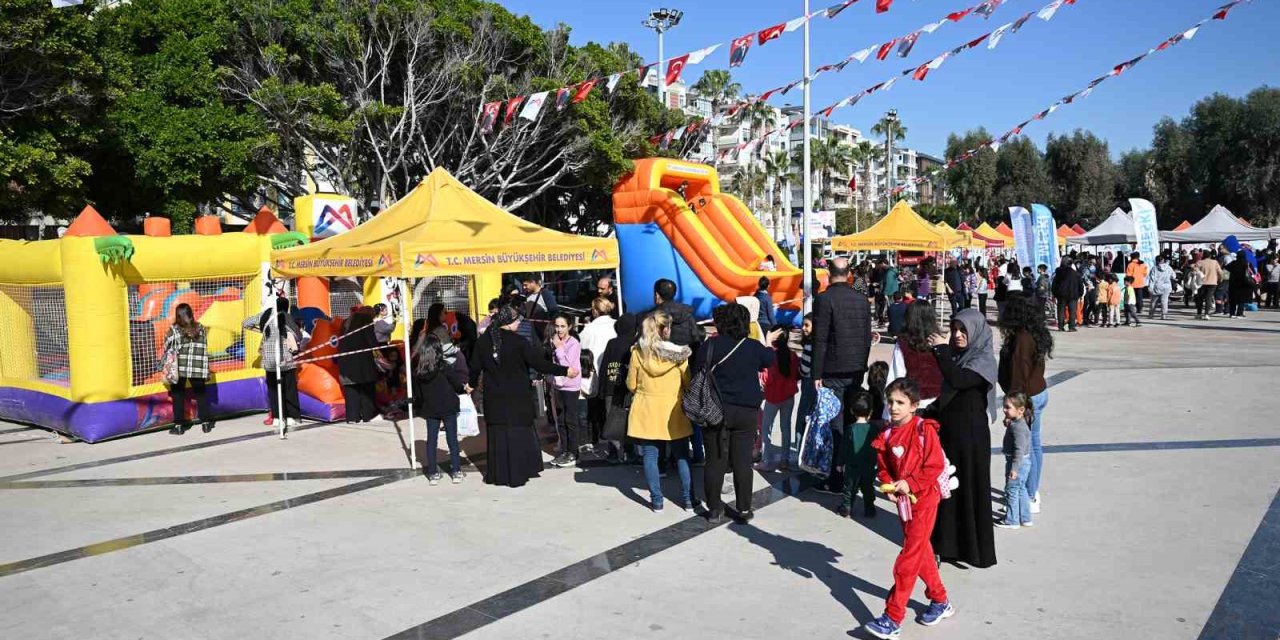 Mersin’de Ara Tatile Giren Öğrenciler İçin Etkinlik Alanı Oluşturuldu