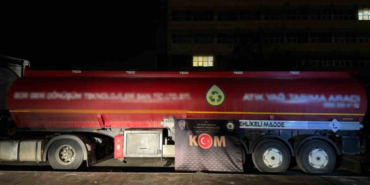 Antalya’da Bir Haftada 26 Bin 500 Litre Kaçak Akaryakıt Ele Geçirildi