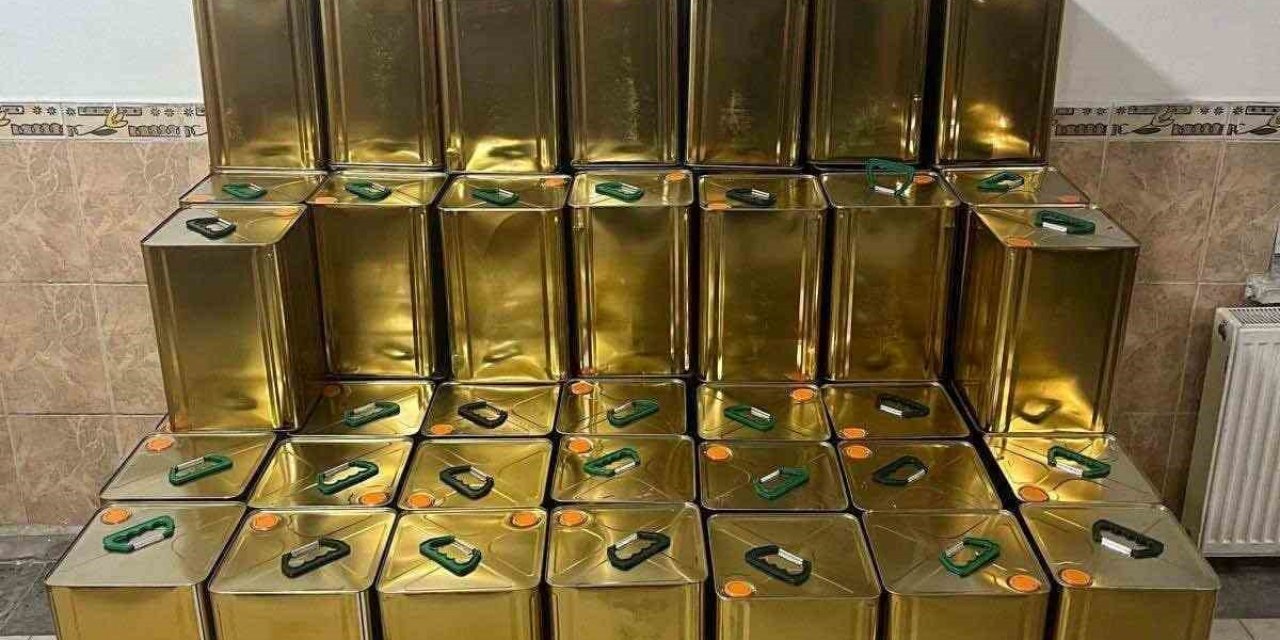 Konya’da Bin 800 Litre Sahte Zeytinyağı Ele Geçirildi