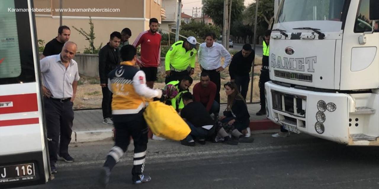 Tırın Çarptığı Yaşlı Kadın Yaralandı