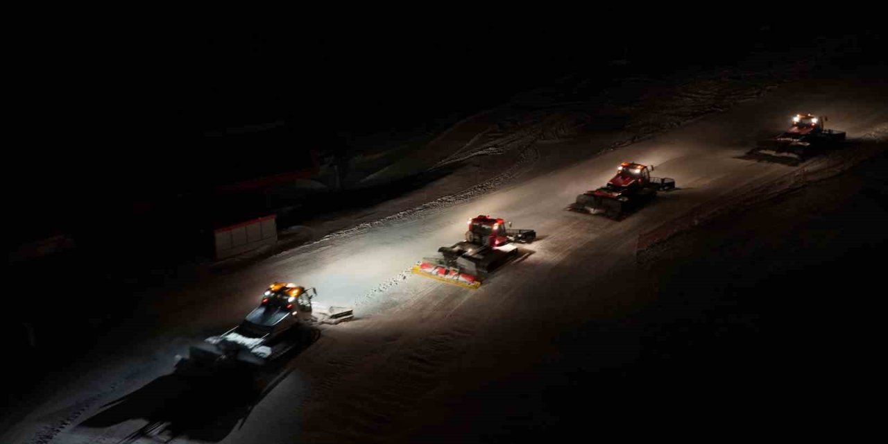 Erciyes’te Çalışmalar 24 Saat Devam Ediyor