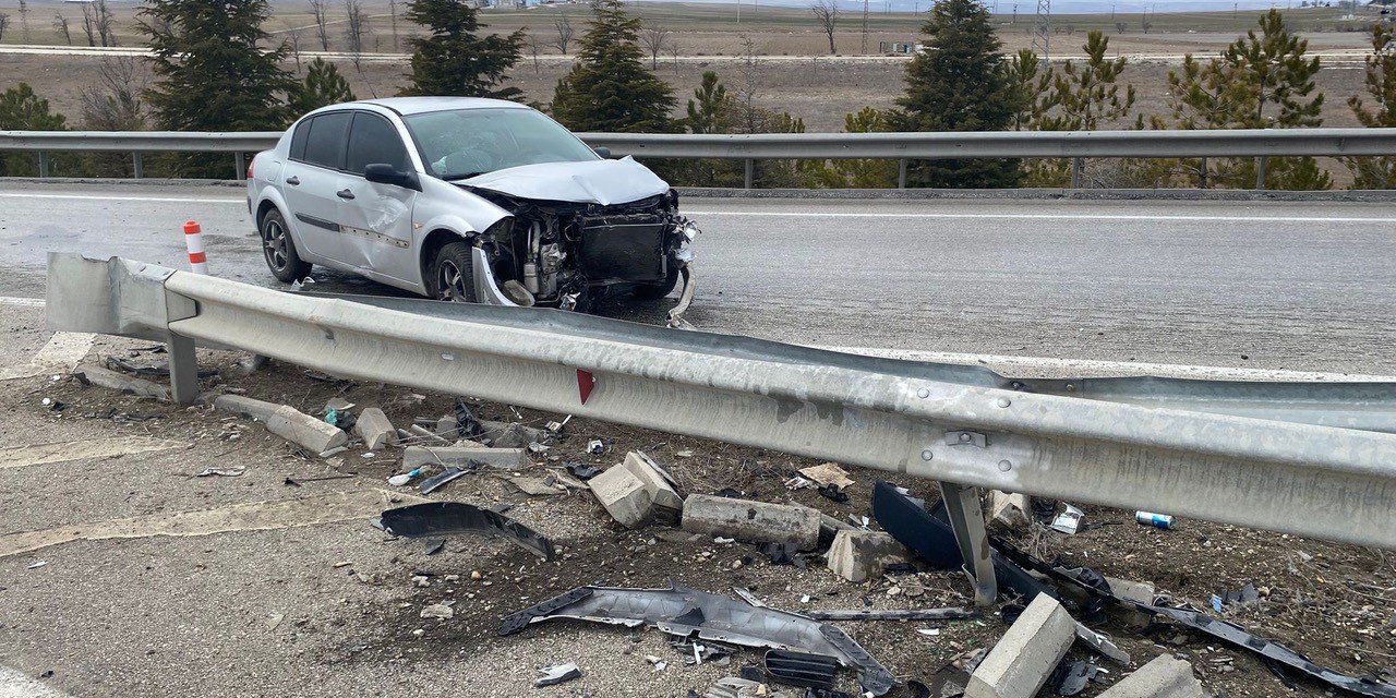 Konya’da Trafik Kazası: 1 Yaralı