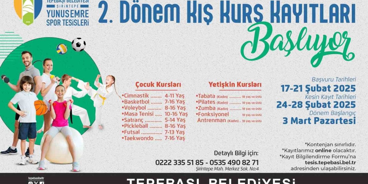 Çocuk Ve Yetişkin Kursları İçin Kayıtlar Başlıyor