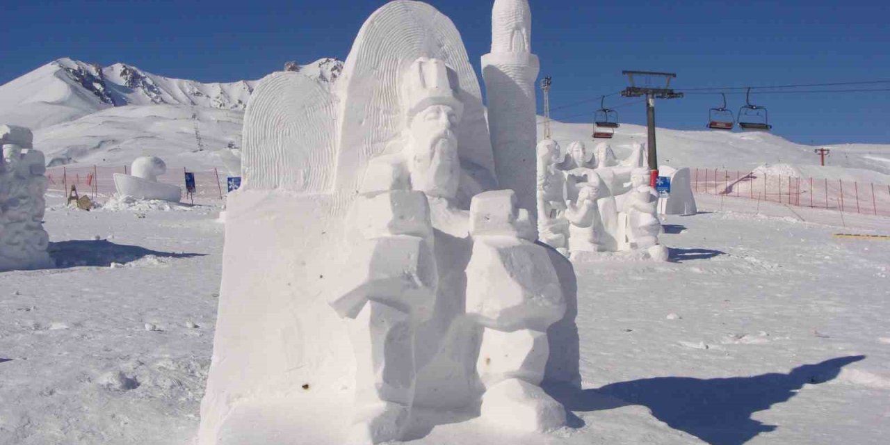 Erciyes’te Kar Uluslararası Sanata Dönüşecek