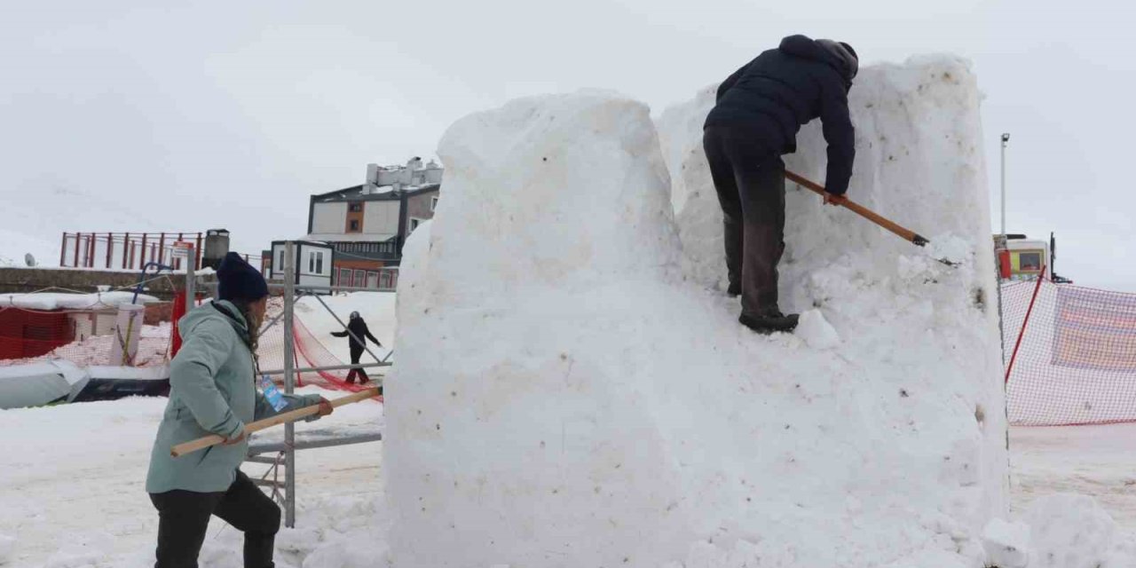 Erciyes’te Kar Sanata Dönüşecek