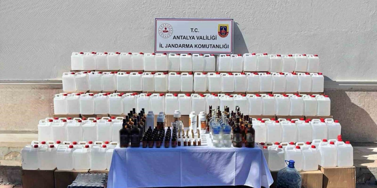 Antalya’da Sahte Alkol Operasyonu: 1 Kişi Tutuklandı
