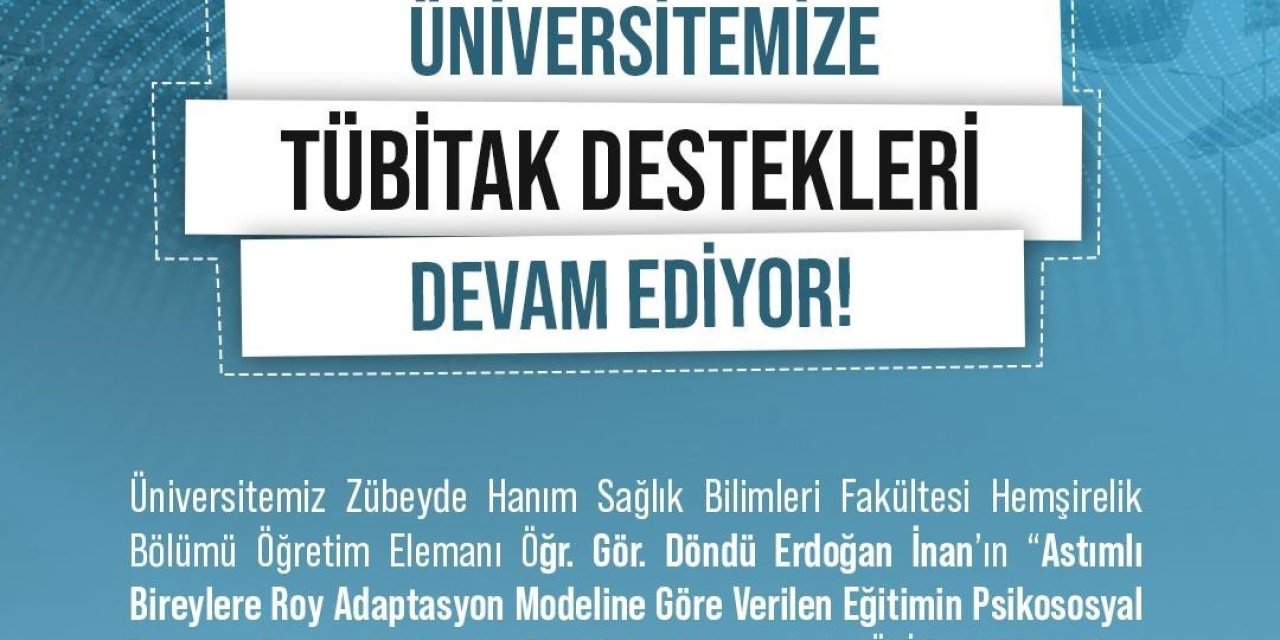 Nöhü Akademisyeninin Astım Hastalarının Yaşam Kalitesini Artıracak Projesine Destek