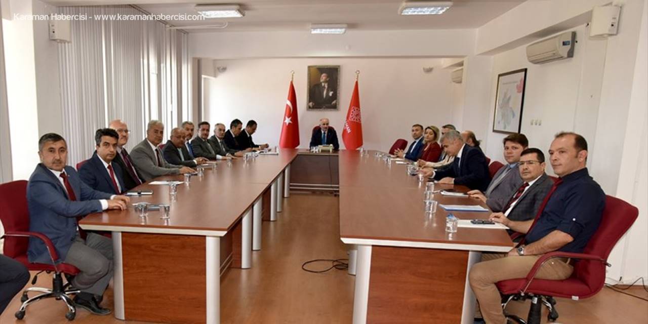 Karaman'da İl İdare Şube Başkanları Toplantısı Yapıldı