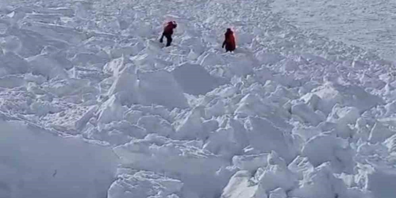 Erciyes’te Çığ Düşme Anı Kamerada