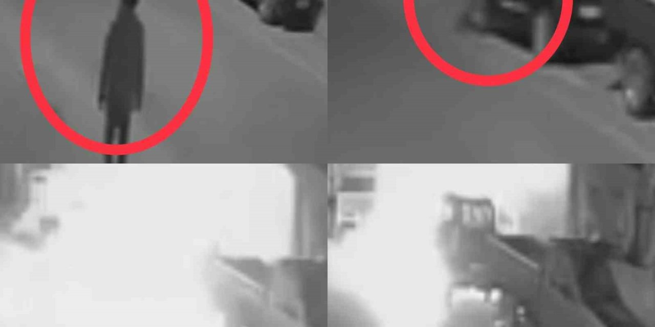 Mersin’de Aracın Kundaklandığı Anlar Kamerada