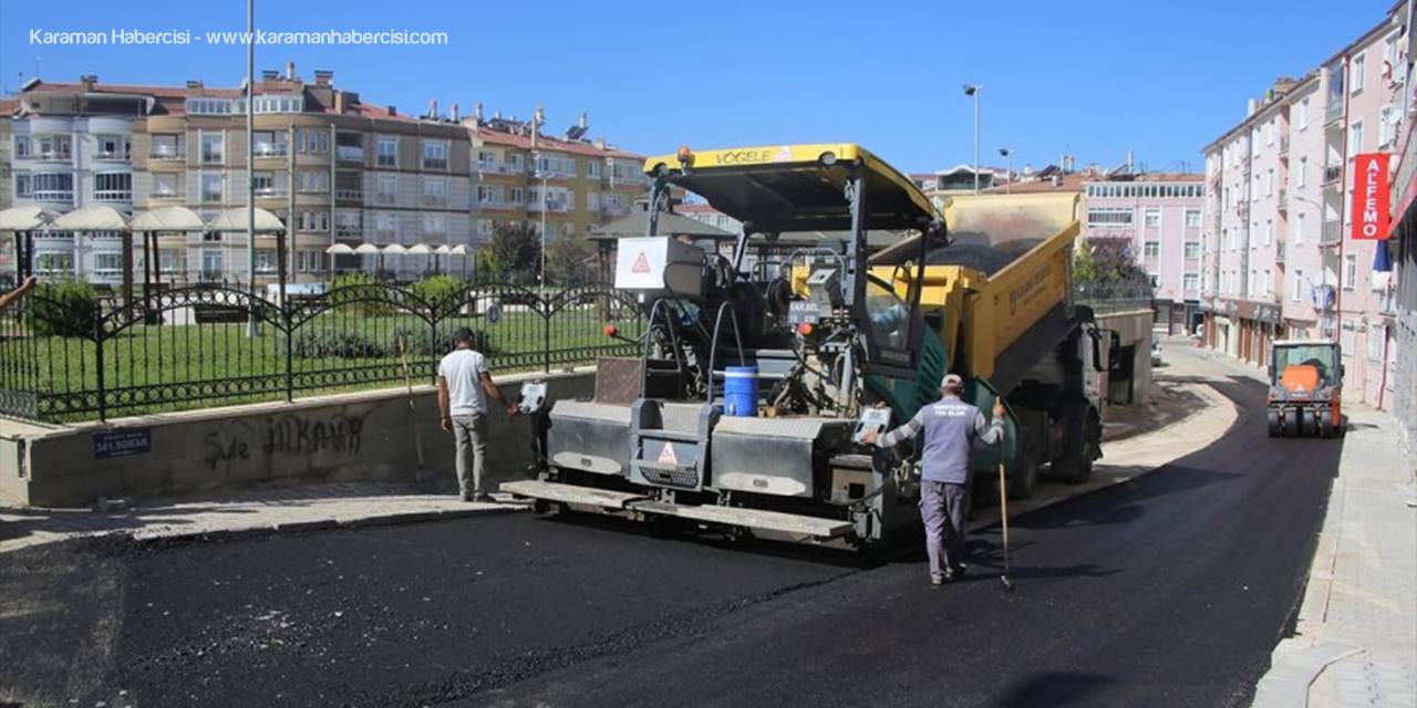 Karaman'da Yol Asfaltlama Çalışmaları