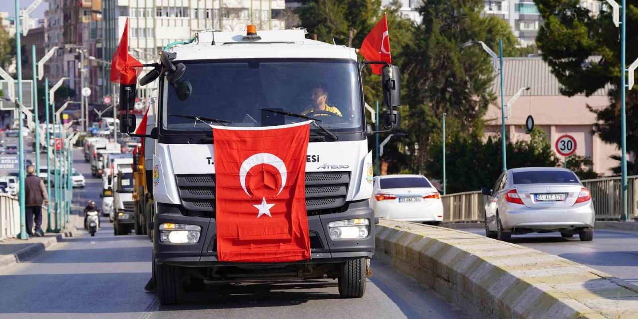 Tarsus Belediyesi Bünyesine Kazandırdığı 39 Yeni Araçla Filosunu Güçlendirdi
