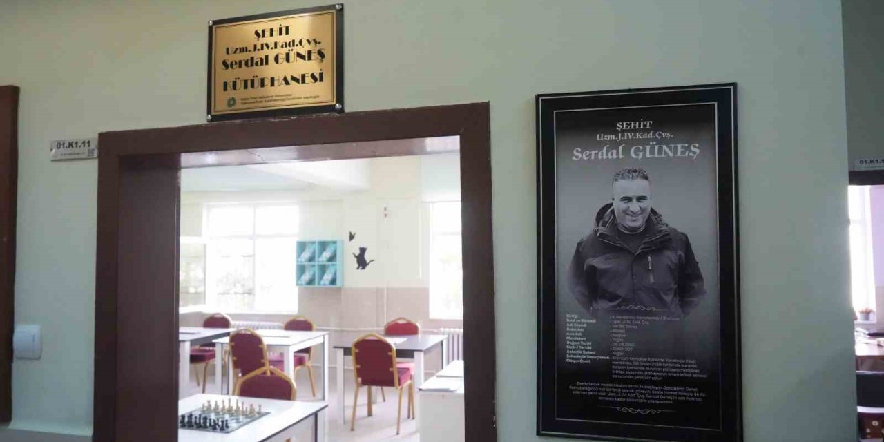 Niğde'de Şehit Serdal Güneş Anısına Kütüphane Açıldı