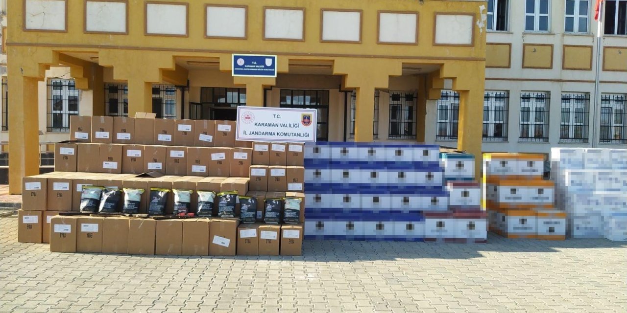 Karaman'da Kaçakçılık Operasyonu: Boş Makaron ve Tütün Ele Geçirildi