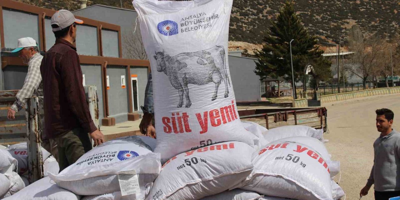 Büyükşehir’in Üreticilere Yem Desteği Sürüyor