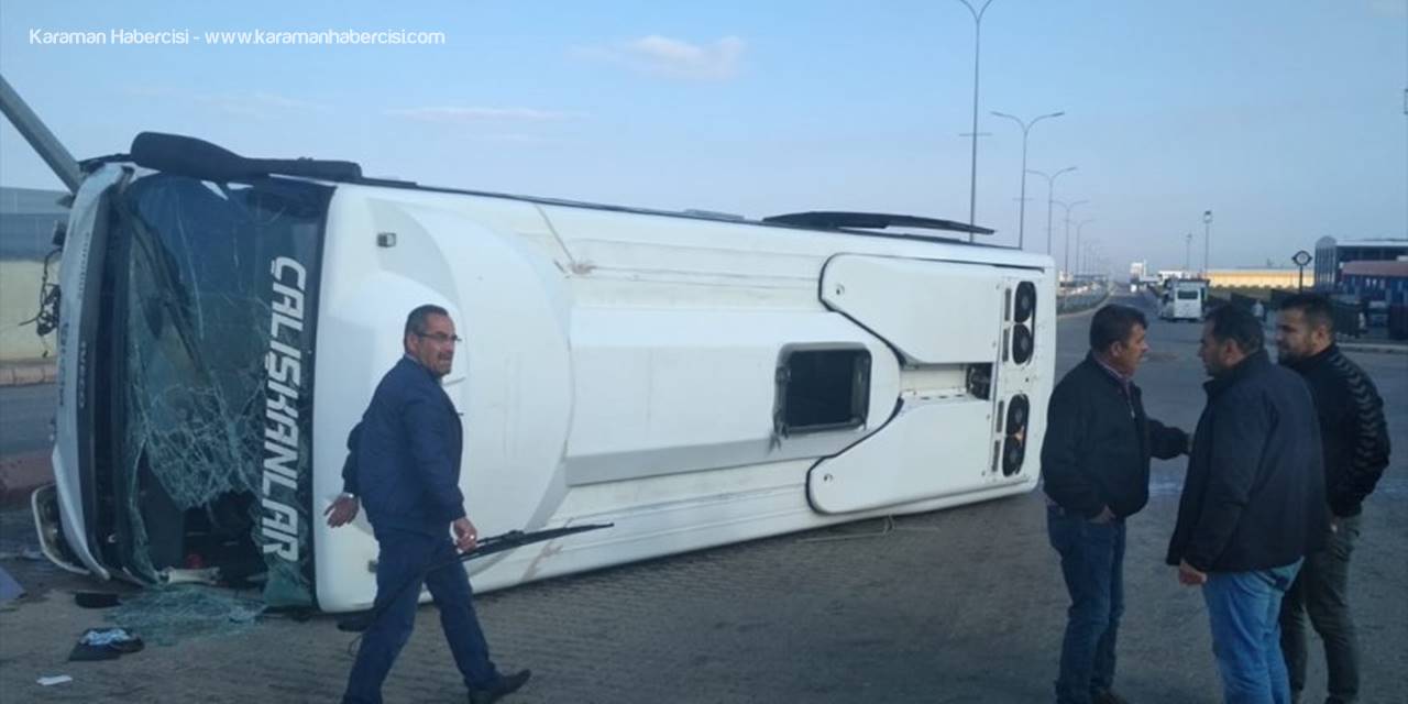 Kayseri'de İşçi Servisi Aydınlatma Direğine Çarptı: 1 Ölü, 24 Yaralı