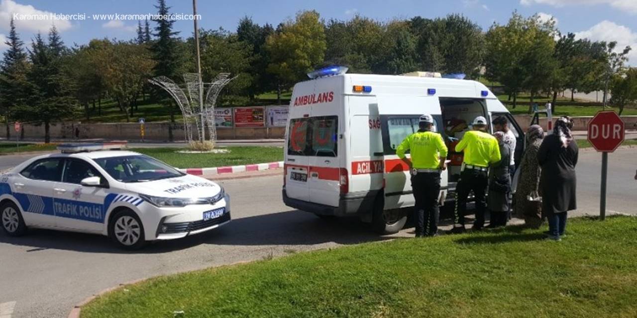 Karaman'da Yayaya Çarpan Otomobil Kaçtı