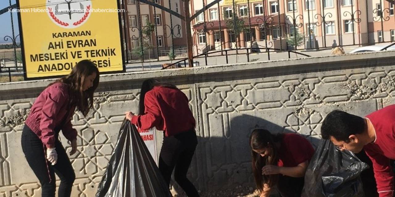 Karaman'da Lise Öğrencilerinden Örnek Davranış