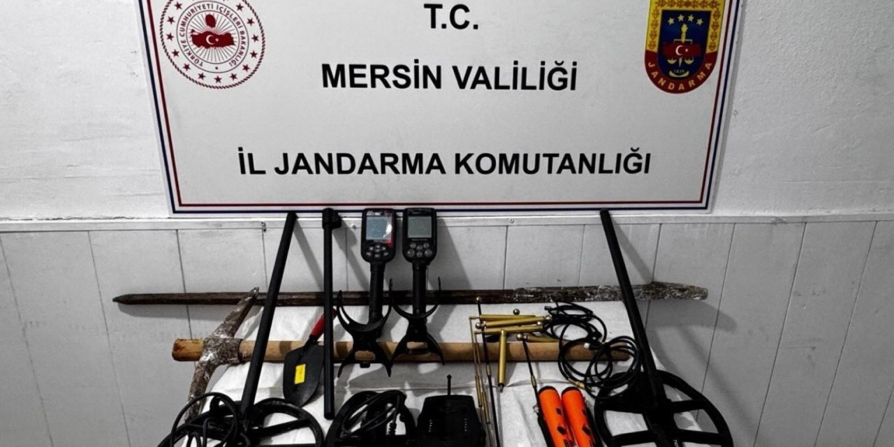 Mersin’de Kaçak Kazı Yapan 4 Şüpheli Yakalandı