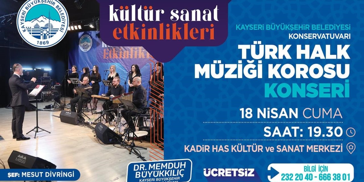 Büyükşehir Türk Halk Müziği Korosu, Anadolu Ezgileriyle Buluşuyor