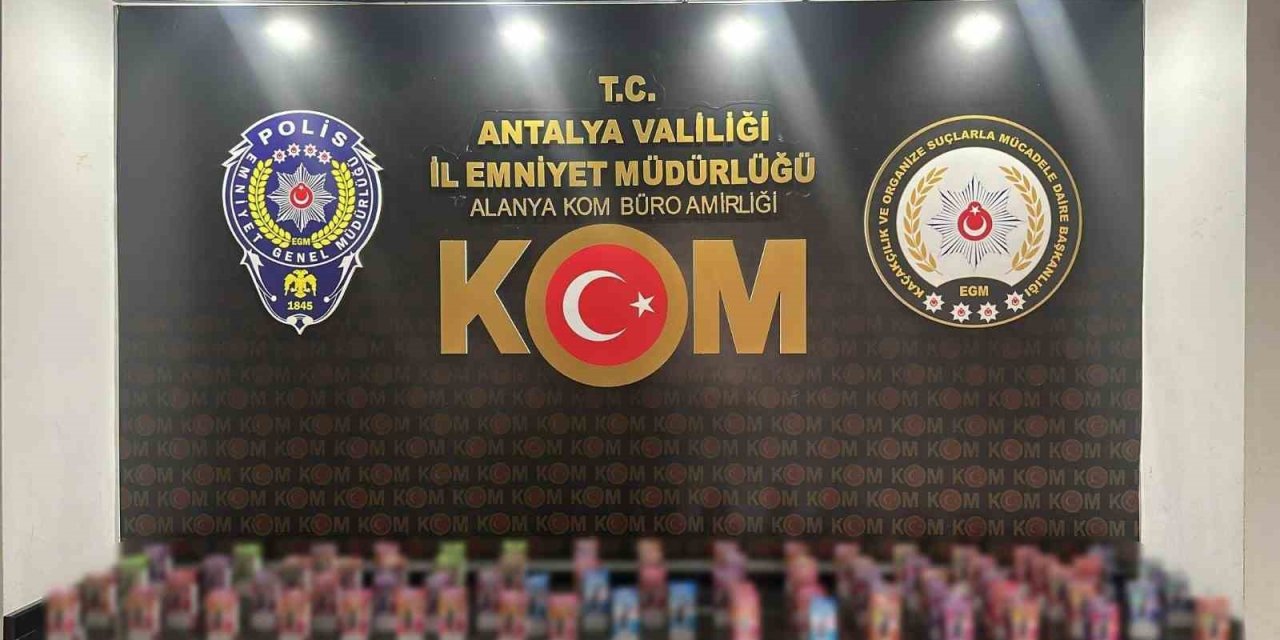 Antalya’da Son 1 Haftadaki Kaçakçılık Operasyonlarında 17 Şüpheliye İşlem